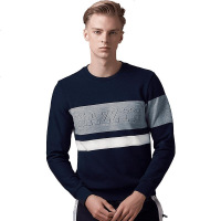 哈吉斯HAZZYS 春秋T恤衫男简约百搭修身长袖T恤衫