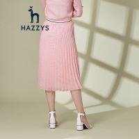 哈吉斯HAZZYS 春季新款女装简约波点半身裙短裙下装