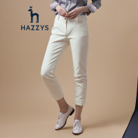 哈吉斯HAZZYS 秋装新款休闲裤女时尚简约舒适长款