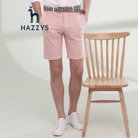 哈吉斯HAZZYS 夏季新款休闲裤百搭修身短裤5分裤