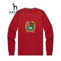 哈吉斯HAZZYS 春夏新款T恤男情侣款都市休闲时尚针织休闲服