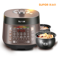 苏泊尔（SUPOR）电压力锅CYSB50FCW20QT-100 5L/升 球釜双胆大容量电高压力锅电饭煲电饭锅多用途锅