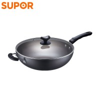 苏泊尔（SUPOR）炒锅FC32T4 真不锈2代健康铁锅32cm