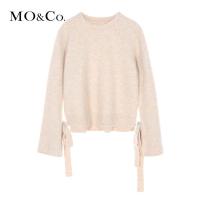 MOCO圆领针织衫上衣毛衣女宽松套头内搭外穿 摩安珂