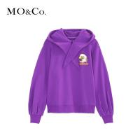 MOCO秋季慵懒风连帽卫衣女2018新款加厚宽松 摩安珂