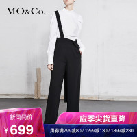 MOCO2018春季可调节背带高腰连体裤 摩安珂