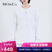 MOCO2018春季狗年手绘图案套头长袖卫衣 摩安珂