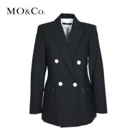 MOCO春秋休闲复古黑色西服女小西装外套女chic摩安珂