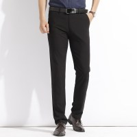 啄木鸟2018秋季薄款休闲裤男直筒小脚西裤百搭长裤中青年男裤子