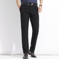 啄木鸟男士休闲裤2018秋季新款小脚长裤子男裤中年直筒商务西裤薄