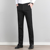 啄木鸟男士休闲裤弹力2019春秋季新款中高腰直筒裤青年男裤装长裤