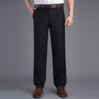 啄木鸟男士西裤2019春季新款休闲裤商务宽松直筒中年爸爸装长裤子