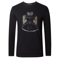 啄木鸟长袖T恤男薄款 2018秋季新款时尚休闲韩版修身圆领体恤衫