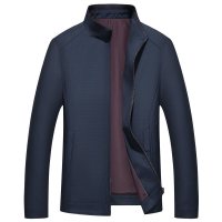 啄木鸟夹克男中年秋季薄款2018新款立领jacket外套商务休闲爸爸装
