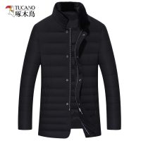 啄木鸟户外羽绒服男加厚保暖毛领羽绒衣防风透气外套正品男装商务