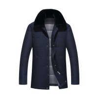 啄木鸟男装加厚羽绒服男 2018冬季款翻毛领中年男士保暖羽绒外套