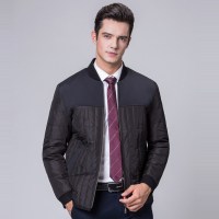 啄木鸟男士羽绒服立领拼色2018冬装新款商务休闲保暖外套男装休闲