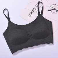 无痕内衣女文胸聚拢无钢圈运动防震跑步胸罩裹胸吊带抹胸美背