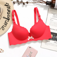 一片式无痕文胸聚拢小胸性感无钢圈调整型胸罩少女士内衣