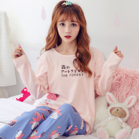 韩版春秋季新款少女可爱休闲舒适家居服S2077