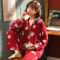 秋冬睡衣女长袖韩版开衫甜美可爱家居服可外穿春秋季套装B2251