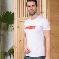CodutmKdatm新款男士短袖t恤潮流百搭半袖上衣情侣款
