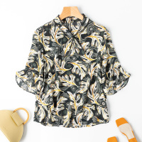 VINCIFAM真丝短袖2019新款韩版丝绸宽松T恤桑蚕丝女上衣时尚