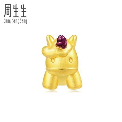 周生生(CHOWSANGSANG)黄金(足金)Charme串珠系列独角兽转运珠 90005C 定价
