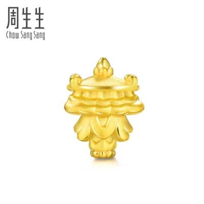 周生生(CHOW SANG SANG)金足金Charme串珠系列八瑞相-宝伞转运珠定价