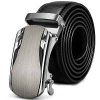 高尔夫GOLF 男士皮带商务简约自动扣裤带休闲裤腰带 黑色