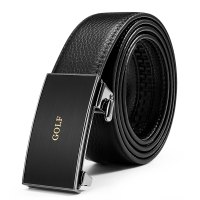 高尔夫GOLF商务休闲男士自动扣皮带精选头层牛皮腰带时尚合金扣头裤带男