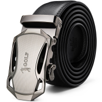 高尔夫GOLF合金自动扣男士皮带 耐磨牛皮男款腰带商务休闲裤带柔韧带身