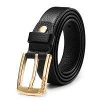 高尔夫GOLF头层皮女款百搭腰带时尚潮流装饰针扣皮带女士腰带优雅知性