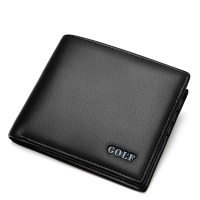 高尔夫GOLF精选耐磨牛皮男士钱包钱夹钱包多功能皮夹