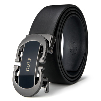 高尔夫GOLF头层牛皮皮带商务男士自动扣腰带礼盒装