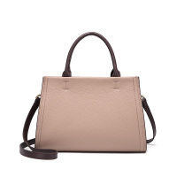 高尔夫GOLF时尚手提包头层牛皮潮流简约女士通勤撞色单肩斜挎包