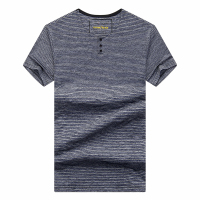 袋鼠(DAISHU)2019夏季新品 纯色简约条纹圆领修身短袖t恤 DS0117307
