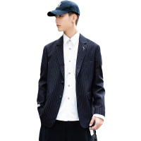 袋鼠（DAISHU）个性时尚条纹宽松西服DSXD204