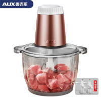 奥克斯(AUX)绞肉机家用电动小型绞肉馅机全自动搅拌机多功能绞菜料理机 HX-J3099 玫瑰金