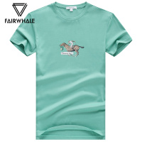 马克华菲短袖T恤男2021夏季纯棉韩版圆领印花新款修身半袖体恤男