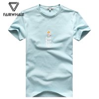 马克华菲短袖T恤男2019夏季新款圆领纯棉修身半袖男装半截袖夏装