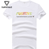 马克华菲T恤男短袖2019夏季体恤男士白色字母刺绣纯棉半袖打底衫