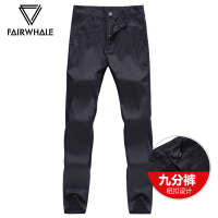 马克华菲休闲裤2019春季新款韩版男士裤子九分裤修身小脚裤直筒裤