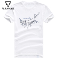 马克华菲短袖T恤男2019春季新款白色圆领打底男装体恤上衣短t衣服