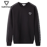 马克华菲2019秋季卫衣男无帽休闲春装男士圆领套头宽松外套上衣