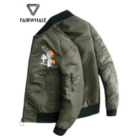 马克华菲飞行员夹克男外套2019秋季男装oversize空军棒球服春装