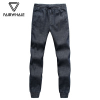 马克华菲牛仔裤男2019秋季男裤束脚小脚裤哈伦裤新款休闲裤子男