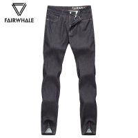 马克华菲修身牛仔裤男2019韩版男裤秋季新款直筒小脚裤纯色长裤