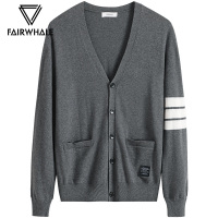 马克华菲针织衫男2019秋季新款纯棉秋冬韩版潮流毛衣毛衫开衫外套