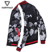 马克华菲棉衣男2019新款冬季短款男士棒球领印花加厚棉服棉袄外套